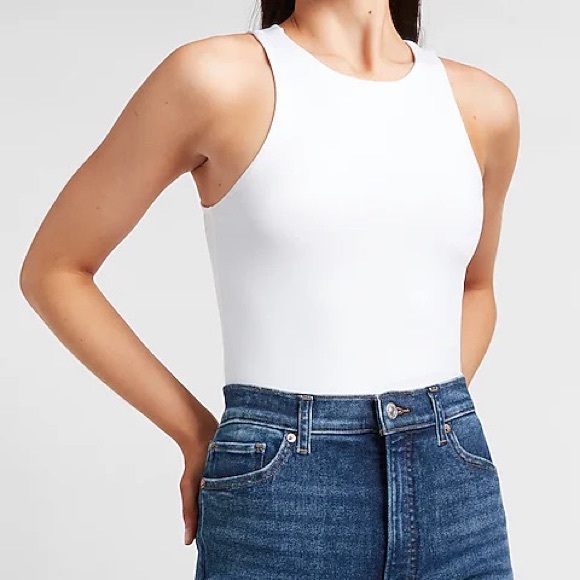 NWT Express Body Contour Silky High Neck Thong Bodysuit - Picture 6 of 6